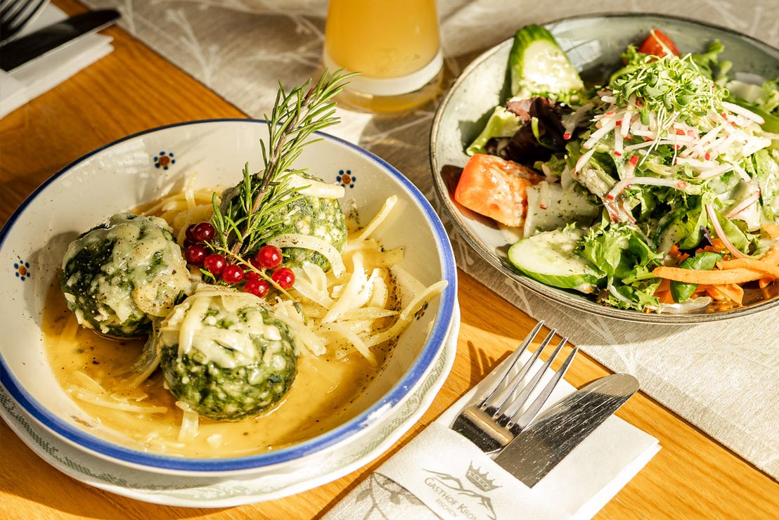 Speisen im Gasthof Krone in Fischen